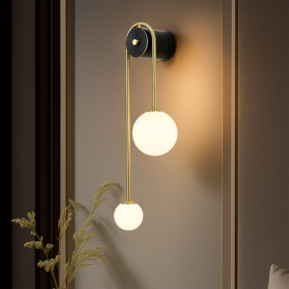 Arc Wall Light | Modern Asymmetric Globe Design