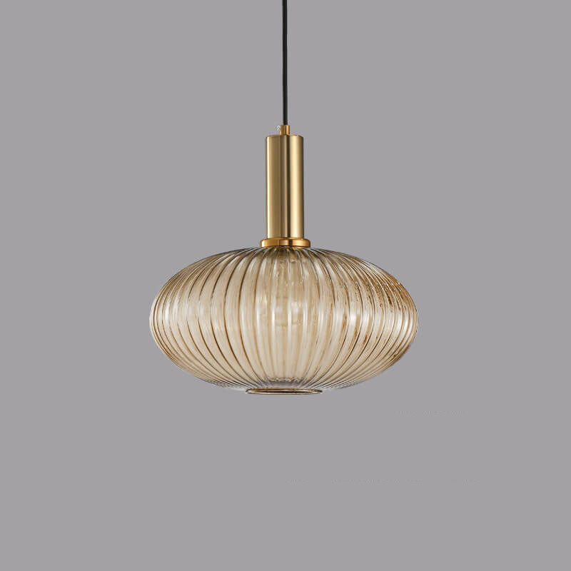 Minimalist Striped Glass Pendant Light