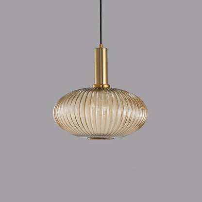 Minimalist Striped Glass Pendant Light