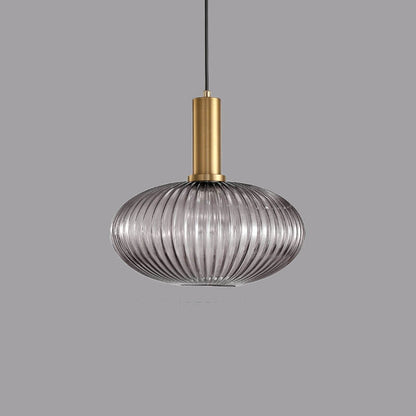 Minimalist Striped Glass Pendant Light