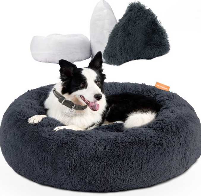 Calming Donut Pet Bed | Round Dog And Cat Bed For Small To Large Pets