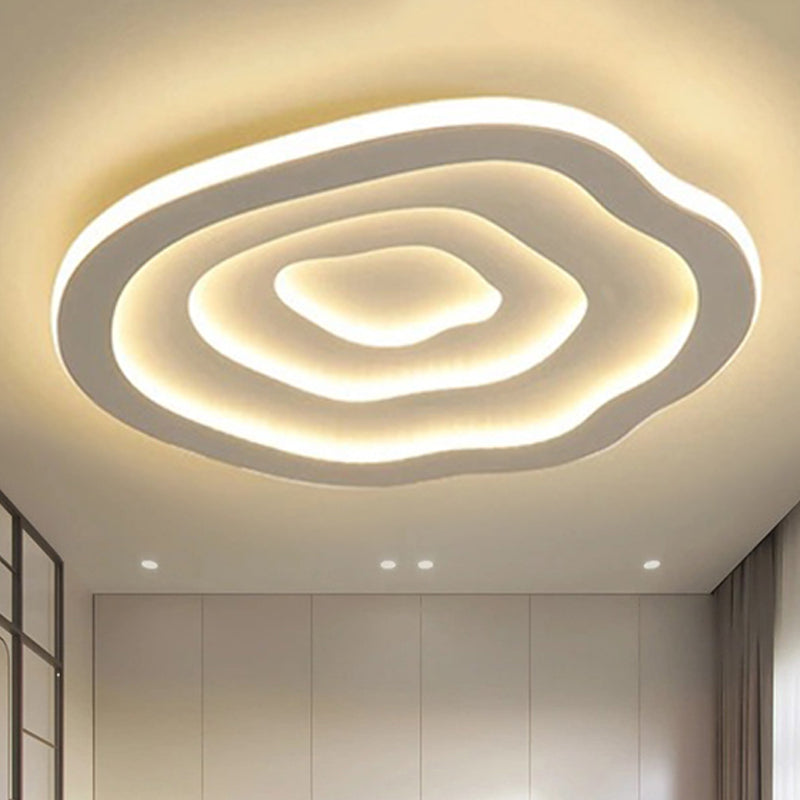 Wavy LED Ceiling Light | Modern Flush Mount for Living Room Bedroom and Kitchen