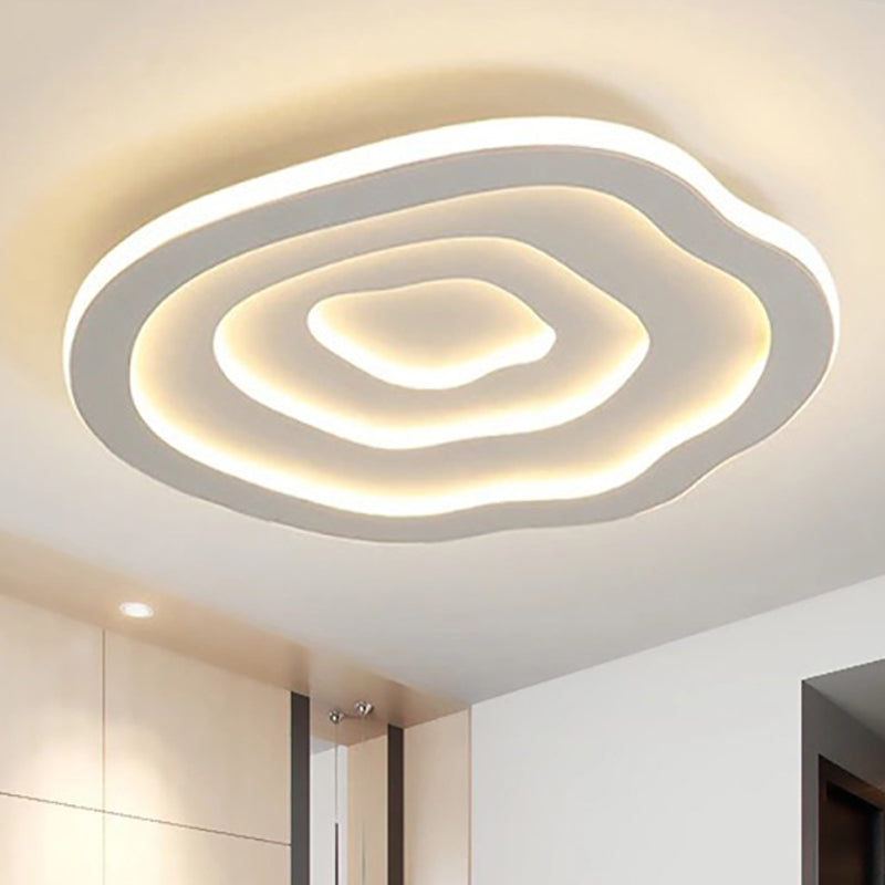 Wavy LED Ceiling Light | Modern Flush Mount for Living Room Bedroom and Kitchen