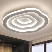 Wavy LED Ceiling Light | Modern Flush Mount for Living Room Bedroom and Kitchen