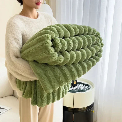 Thick Plush Throw Blanket | Ultra Soft Warm Cozy For Sofa And Bed
