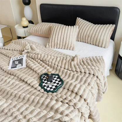 Thick Plush Throw Blanket | Ultra Soft Warm Cozy For Sofa And Bed