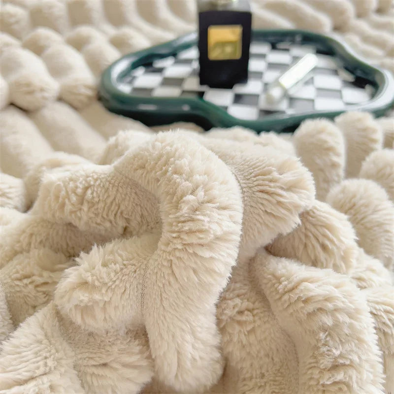 Thick Plush Throw Blanket | Ultra Soft Warm Cozy For Sofa And Bed