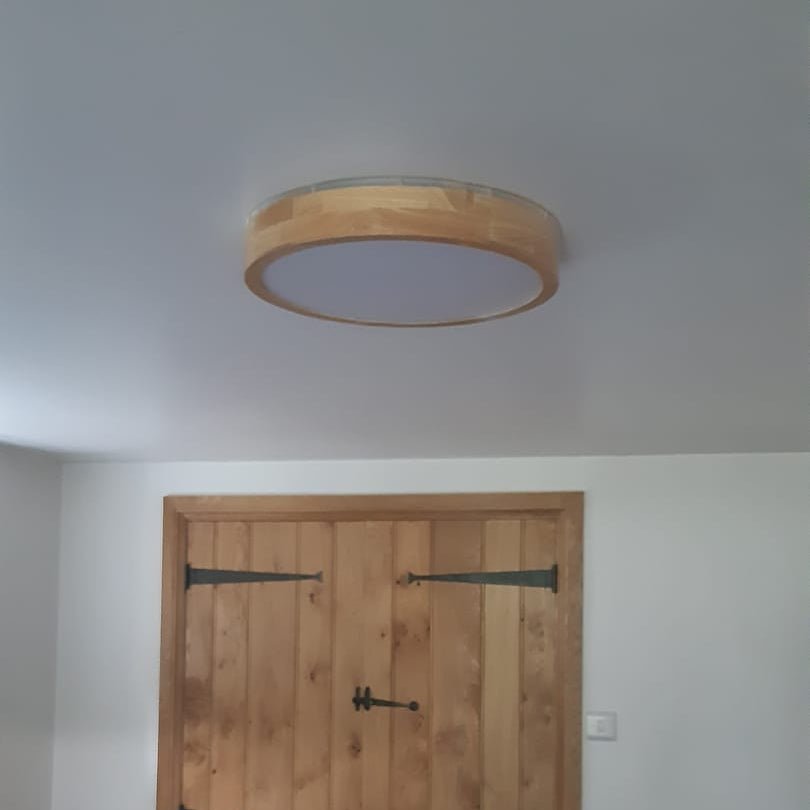 Round Ceiling Light | Scandinavian Flush Mount For Kitchen Living Room Dining