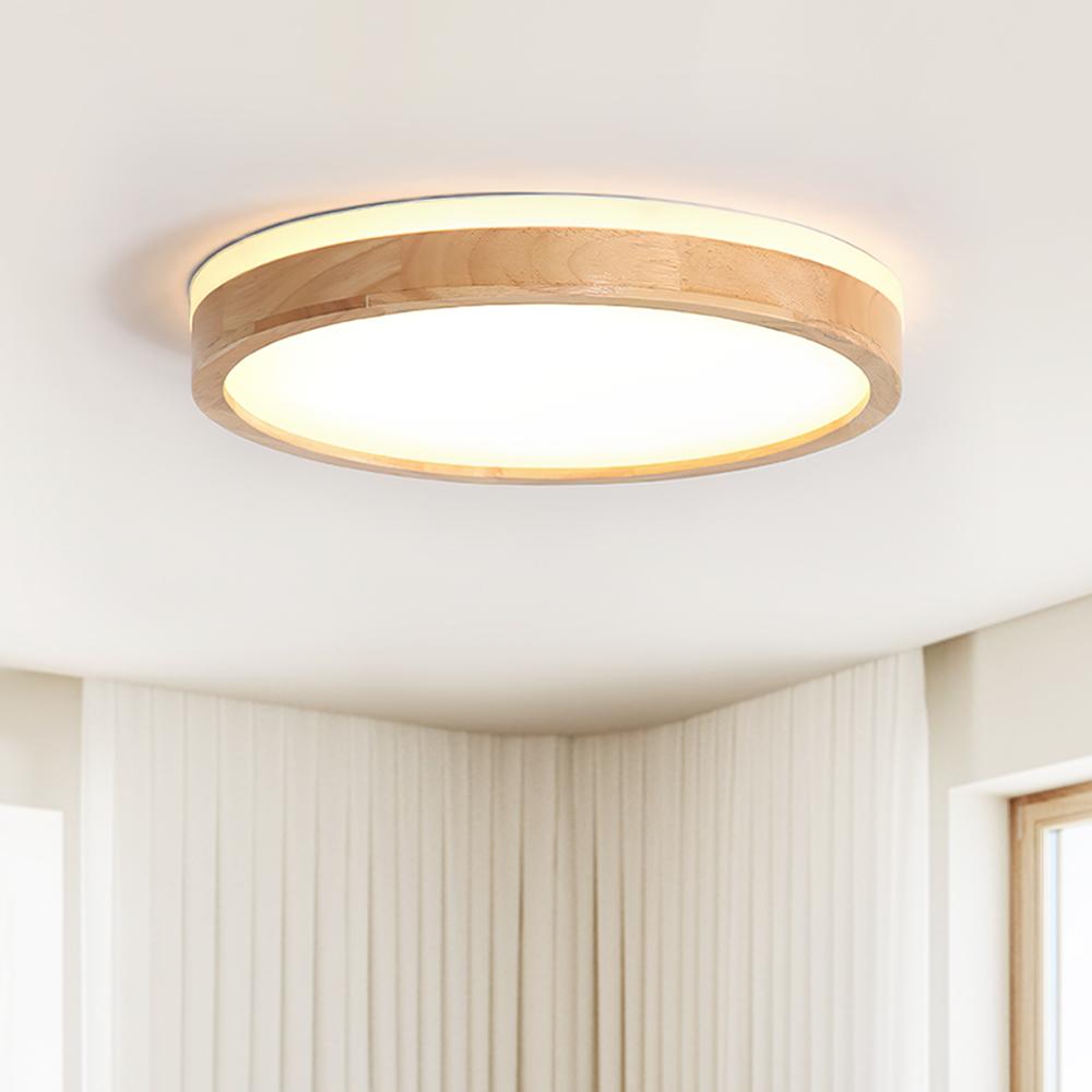Round Ceiling Light | Scandinavian Flush Mount For Kitchen Living Room Dining