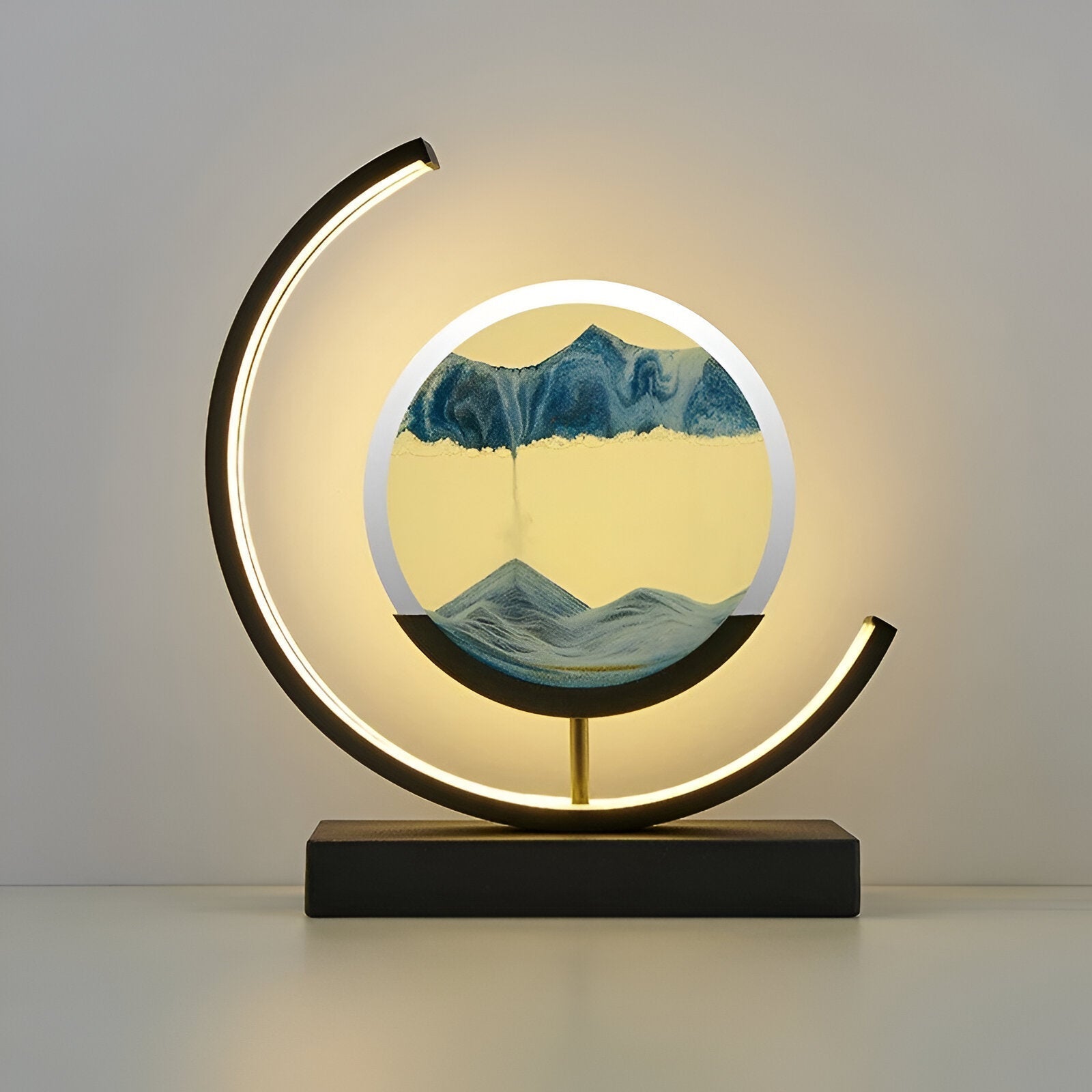 Rechargeable Sand Art Table Lamp | Dimmable Ambient Light