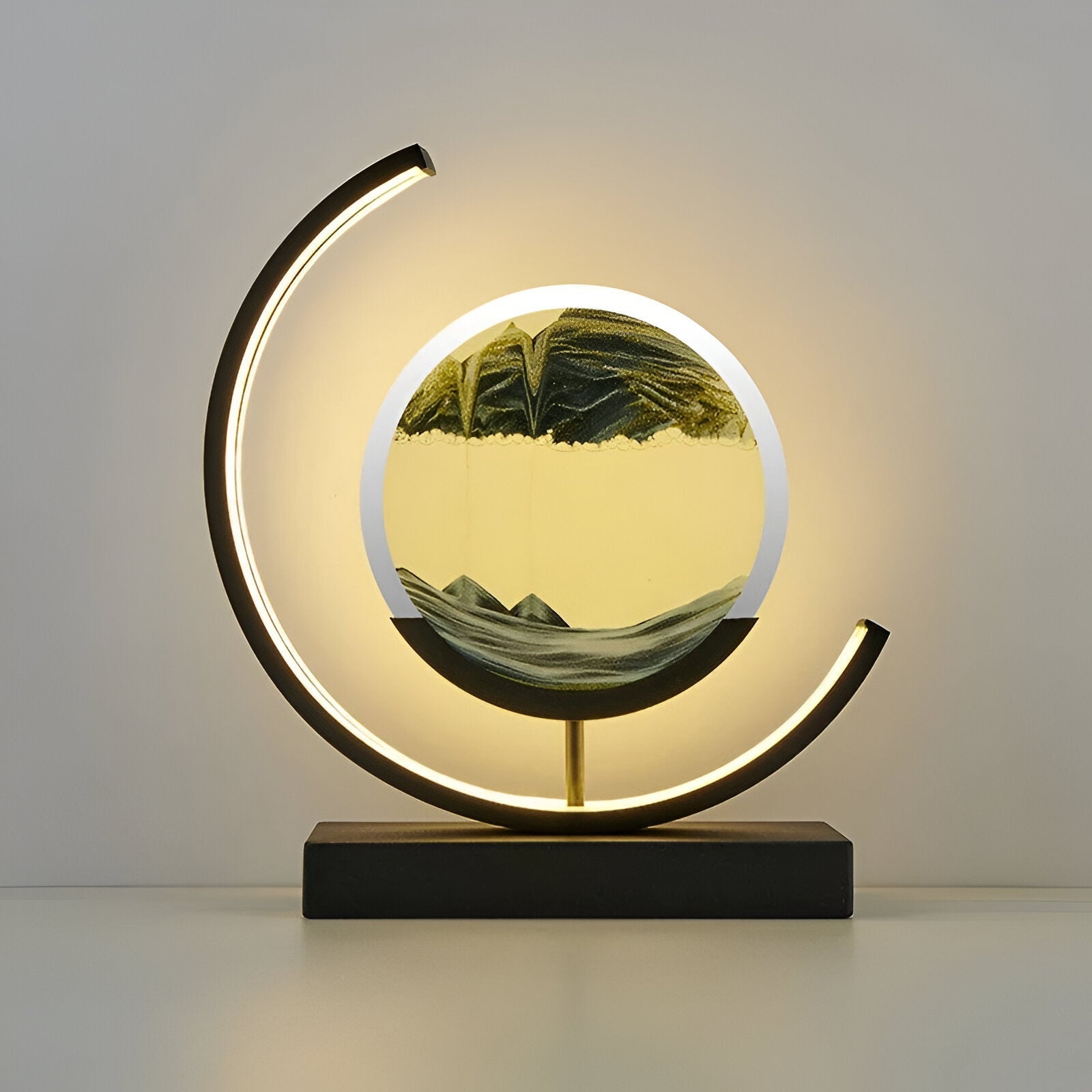 Rechargeable Sand Art Table Lamp | Dimmable Ambient Light