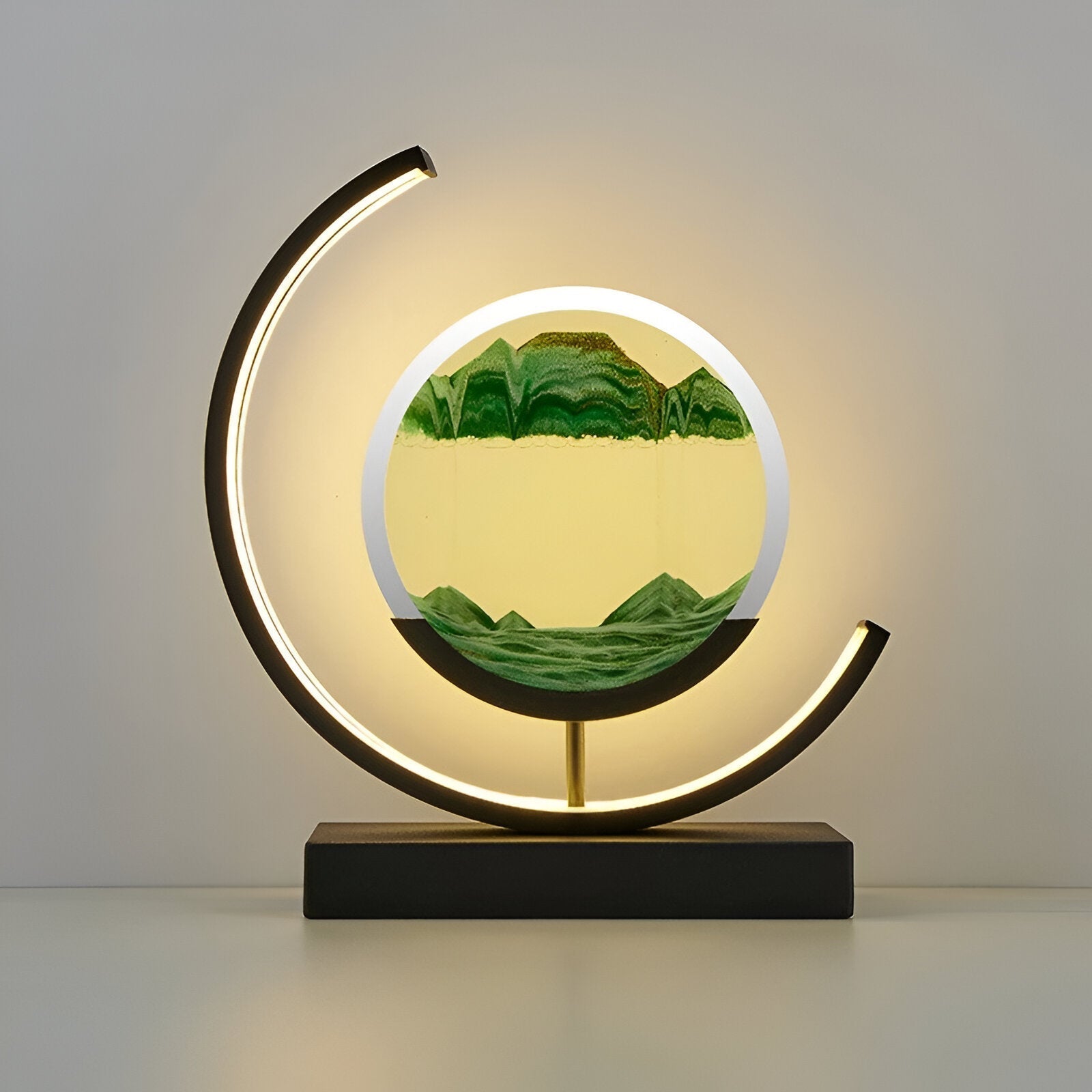 Rechargeable Sand Art Table Lamp | Dimmable Ambient Light