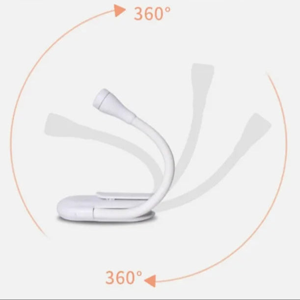 Wireless LED Reading Lamp | Clip On Reading Light Flexible Battery Powered