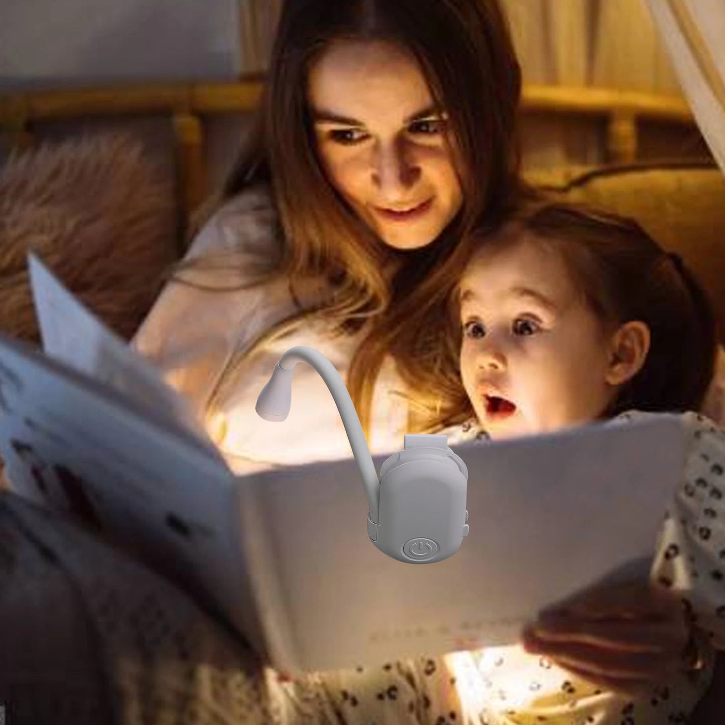 Wireless LED Reading Lamp | Clip On Reading Light Flexible Battery Powered
