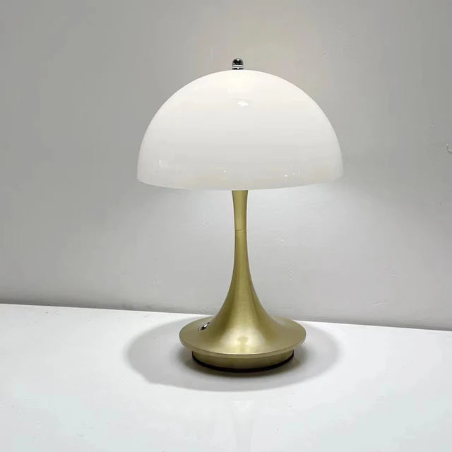 Cordless Mushroom Table Lamp | Rechargeable Portable Lighting