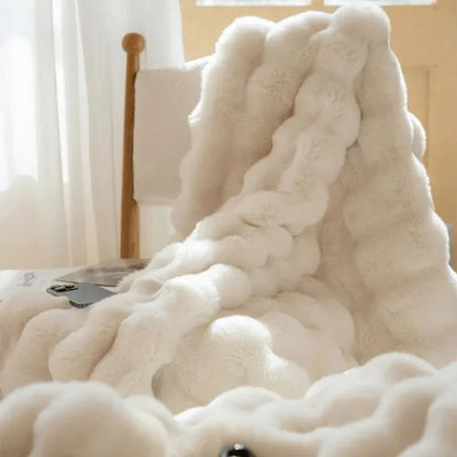 Fluffy Throw Blanket | Super Soft Warm Cozy For Bed And Sofa
