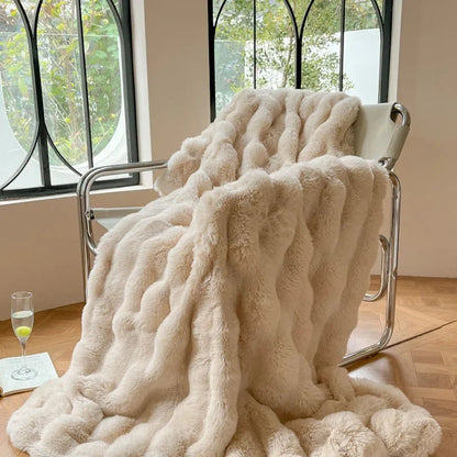 Fluffy Throw Blanket | Super Soft Warm Cozy For Bed And Sofa