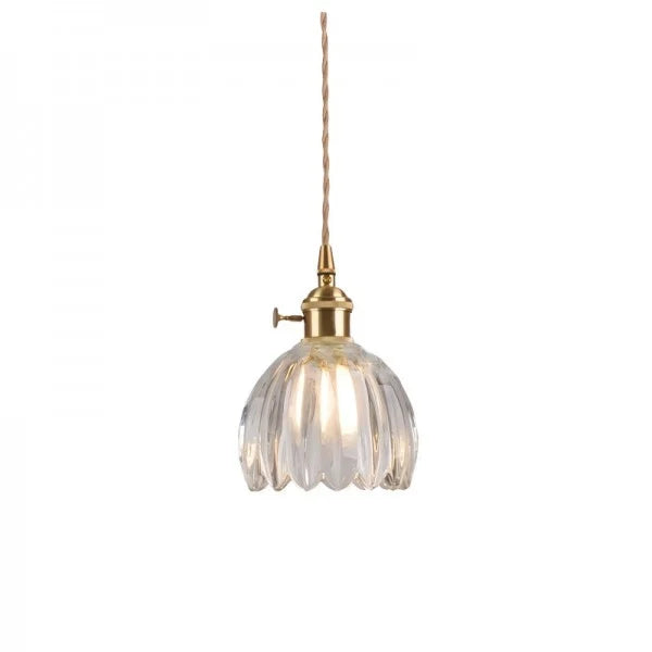 Vintage Scalloped Shade Pendant Light | Dining Room Bedroom Café Lighting
