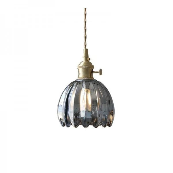 Vintage Scalloped Shade Pendant Light | Dining Room Bedroom Café Lighting