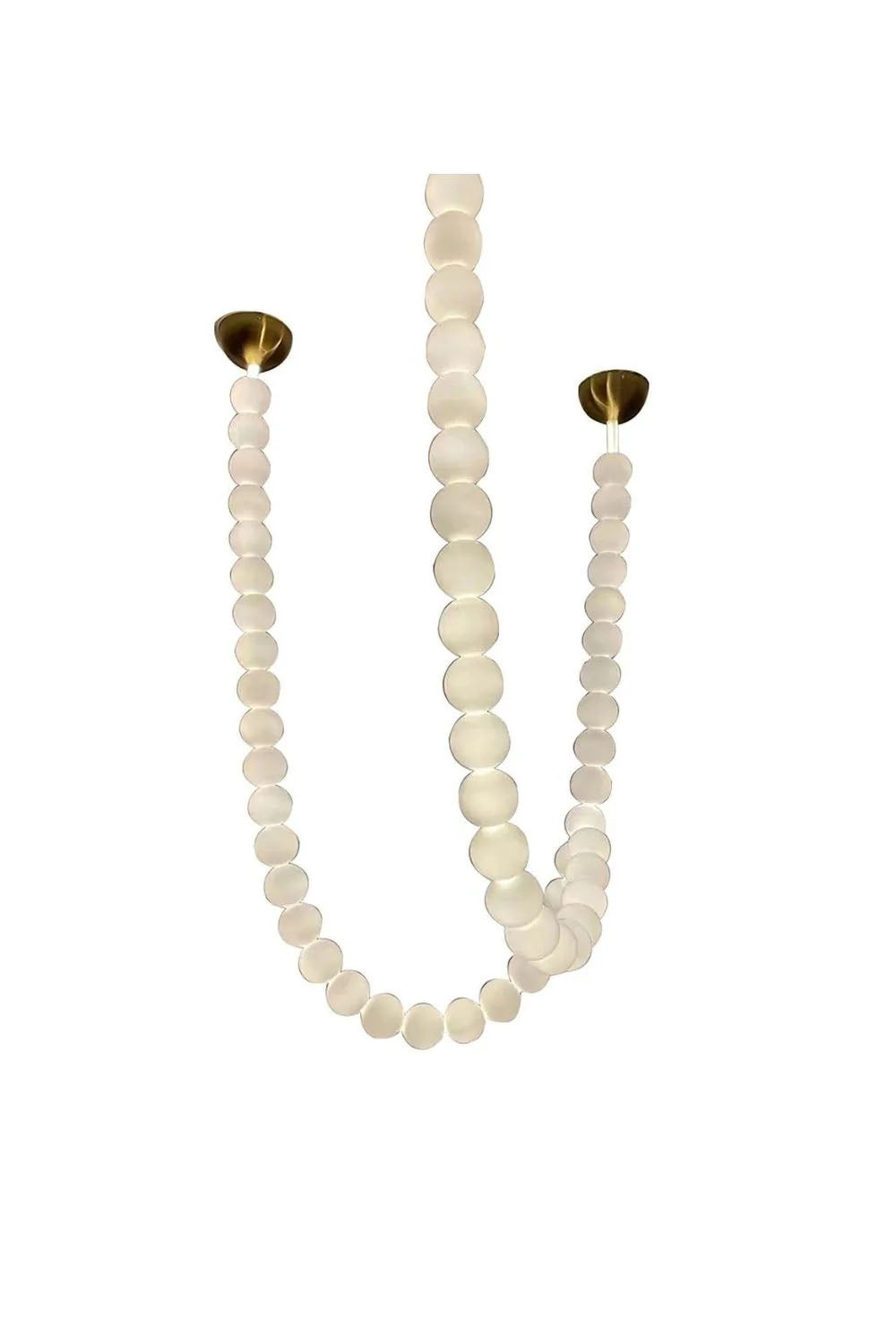 Beaded Chain Chandelier Statement Lighting