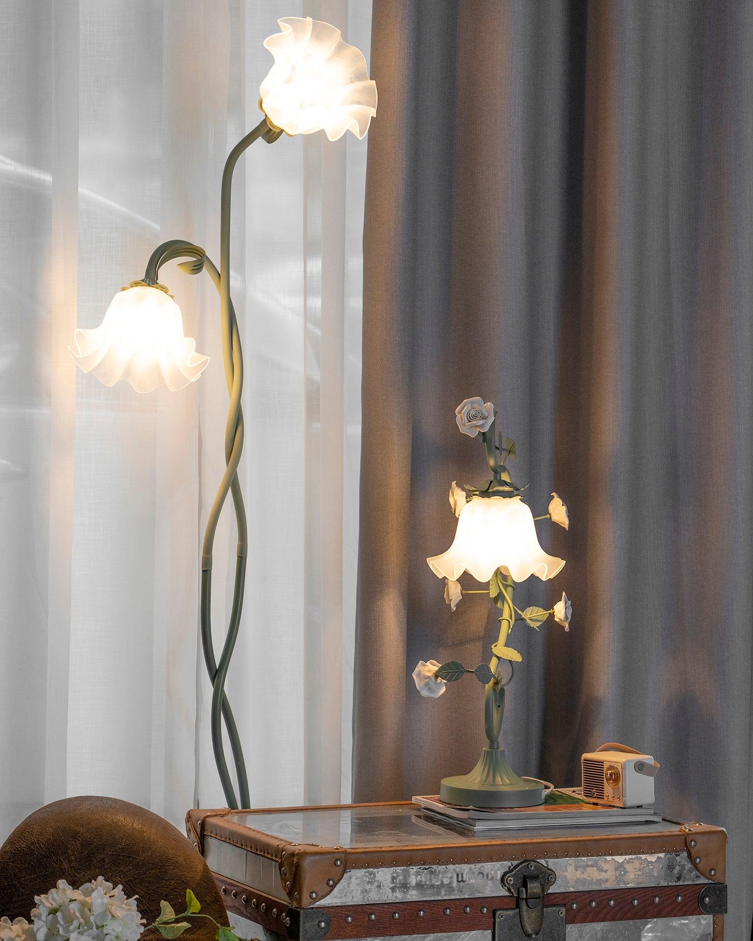 Floral Floor Lamp | Decorative Ambient Lighting For Living Room Bedroom