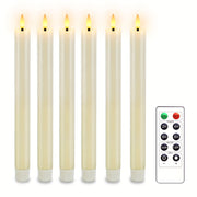 Remote Control Taper Candles | Flameless Flickering With Timer