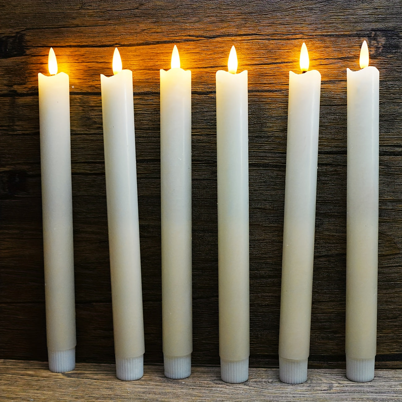 Remote Control Taper Candles | Flameless Flickering With Timer