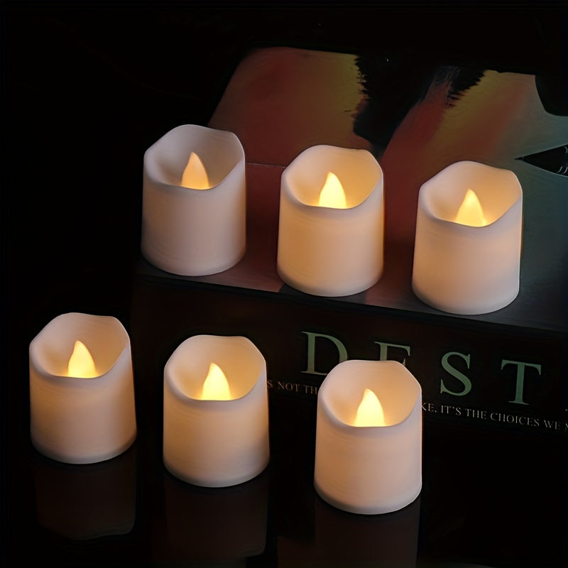 Flameless Tealight Candles | Battery Powered Flickering Lights