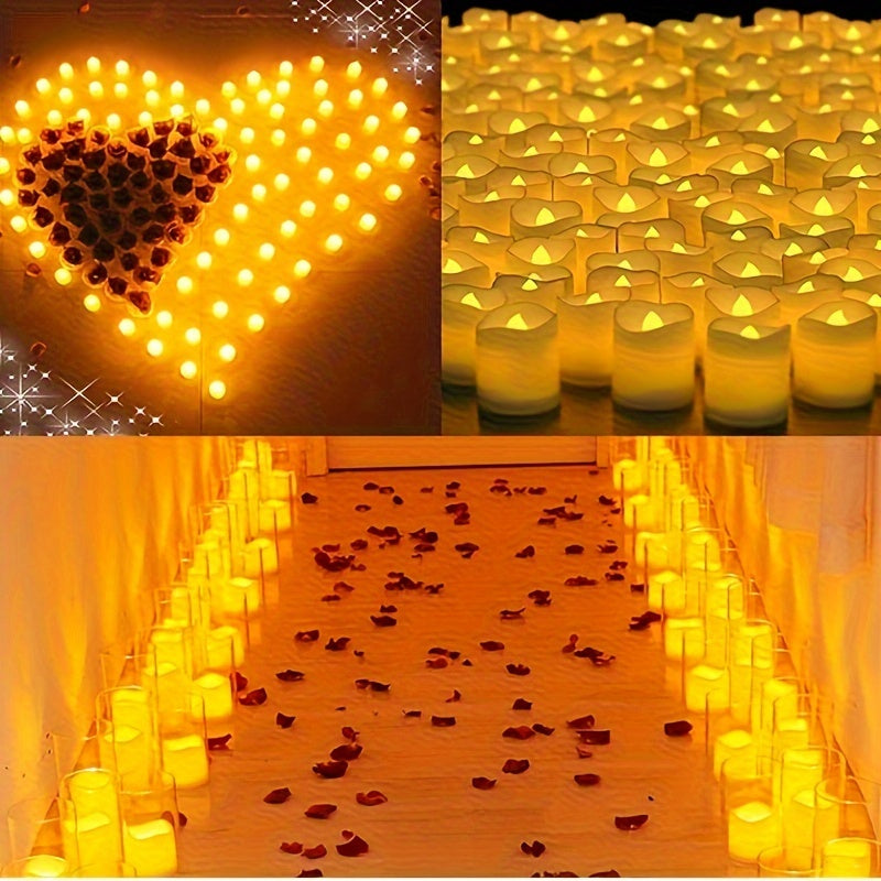 Flameless Tealight Candles | Battery Powered Flickering Lights