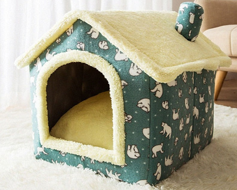 Pet House Bed | Cosy Indoor Den For Small Dogs And Cats