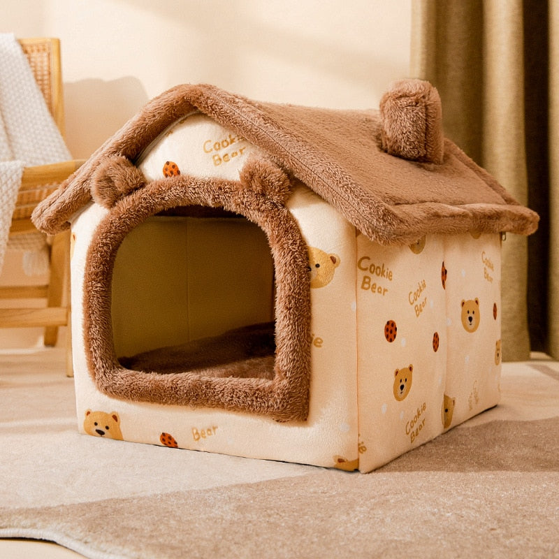 Pet House Bed | Cosy Indoor Den For Small Dogs And Cats