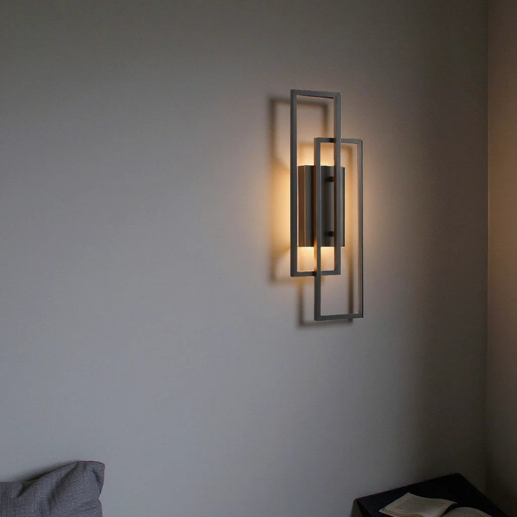 Geometric LED Wall Light | Dimmable Modern Indoor Sconce