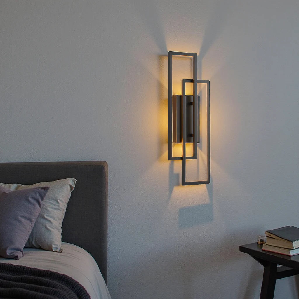 Geometric LED Wall Light | Dimmable Modern Indoor Sconce