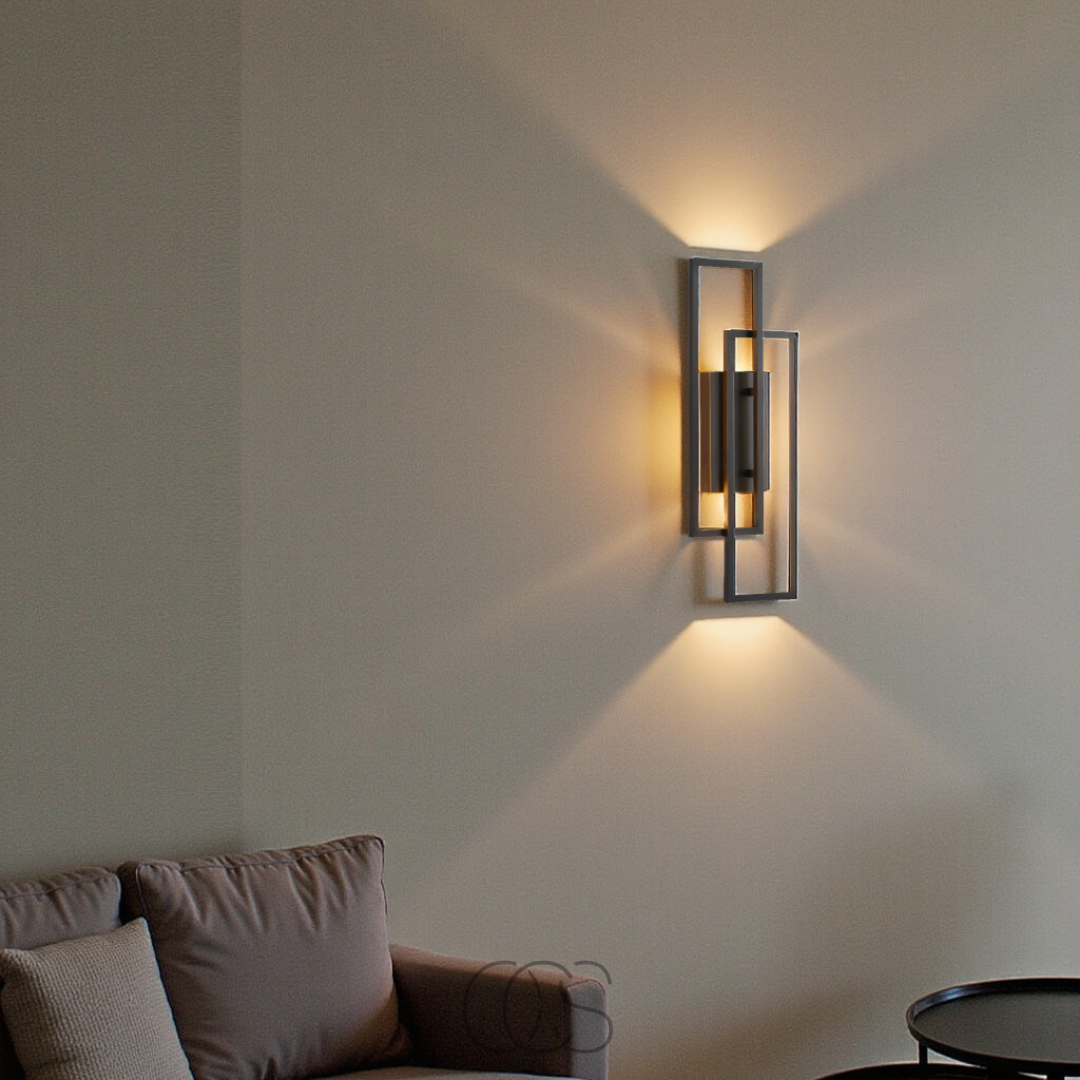 Geometric LED Wall Light | Dimmable Modern Indoor Sconce