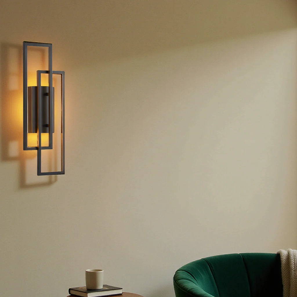 Geometric LED Wall Light | Dimmable Modern Indoor Sconce