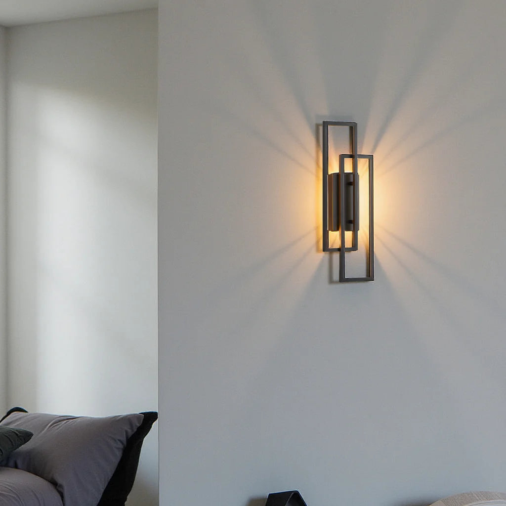 Geometric LED Wall Light | Dimmable Modern Indoor Sconce
