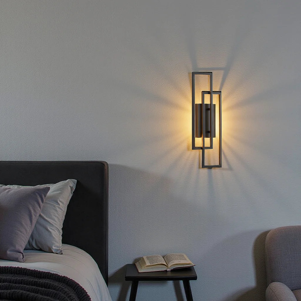 Geometric LED Wall Light | Dimmable Modern Indoor Sconce
