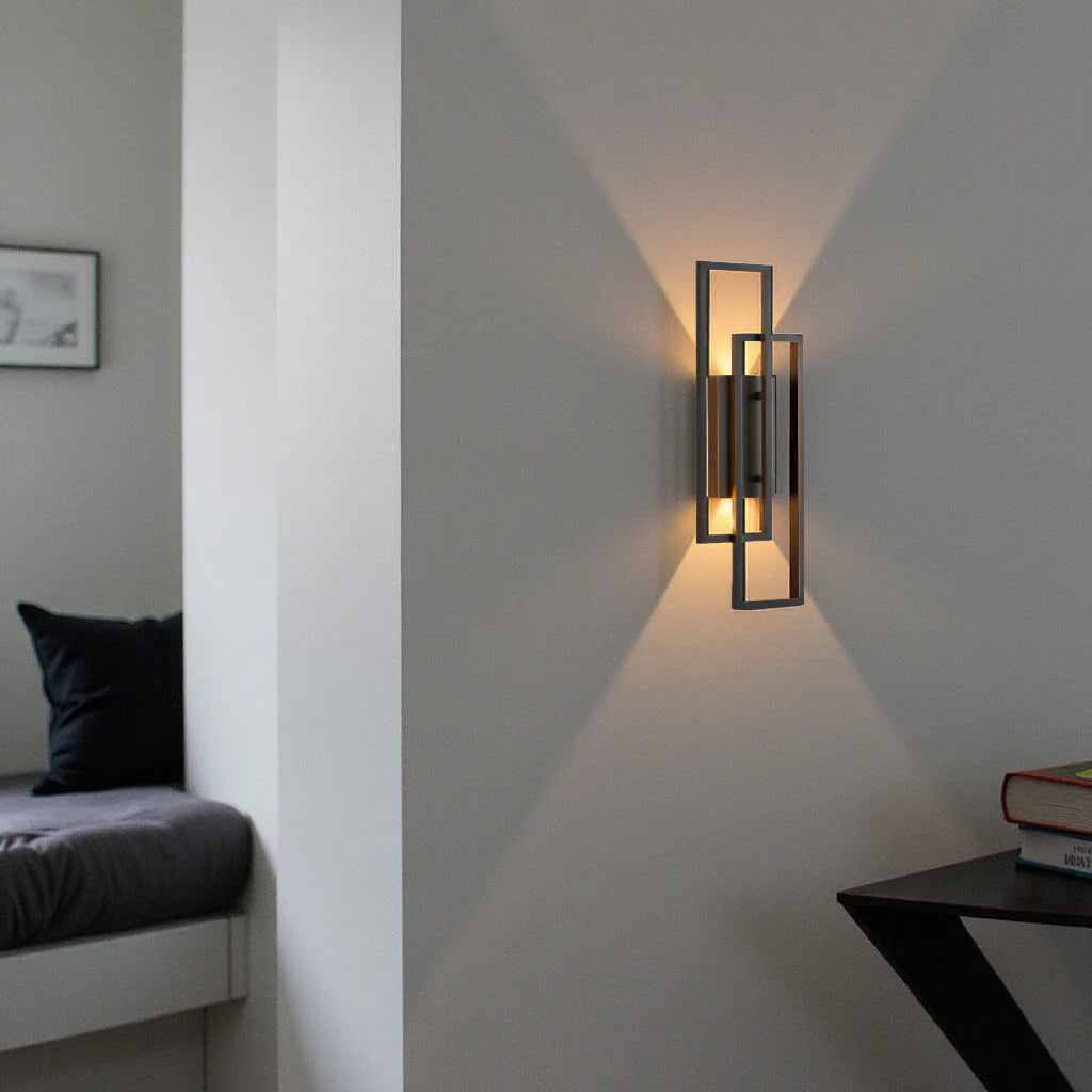 Geometric LED Wall Light | Dimmable Modern Indoor Sconce