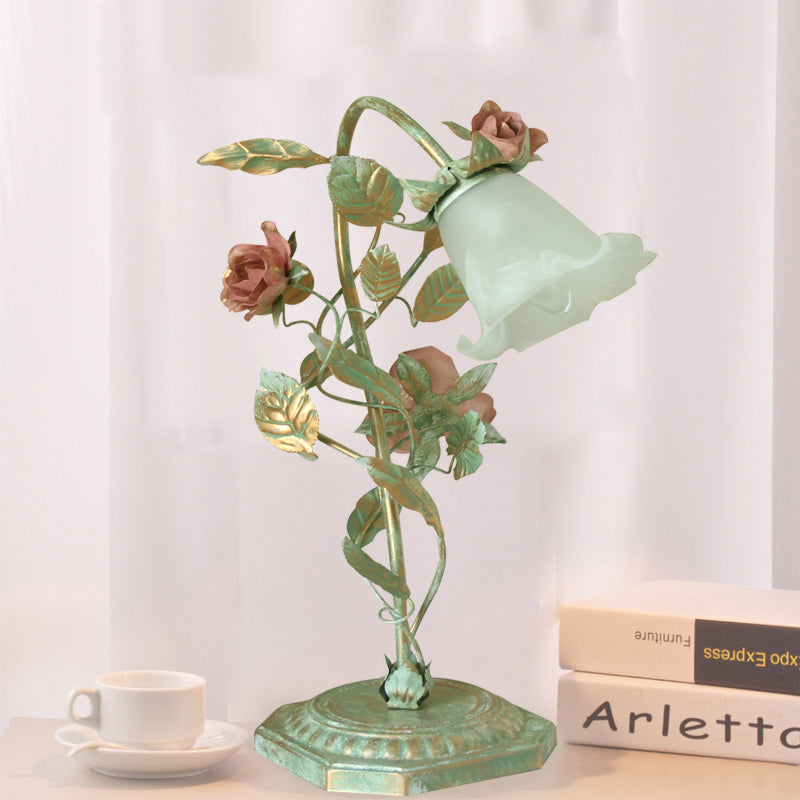 Floral Table Lamp | Romantic Bedside Lighting