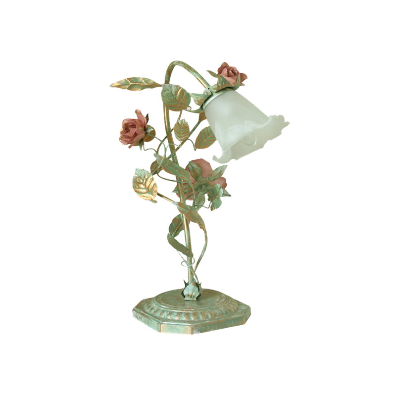 Floral Table Lamp | Romantic Bedside Lighting
