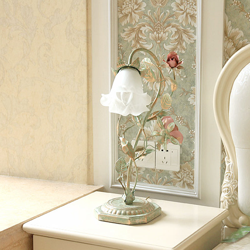 Floral Table Lamp | Romantic Bedside Lighting