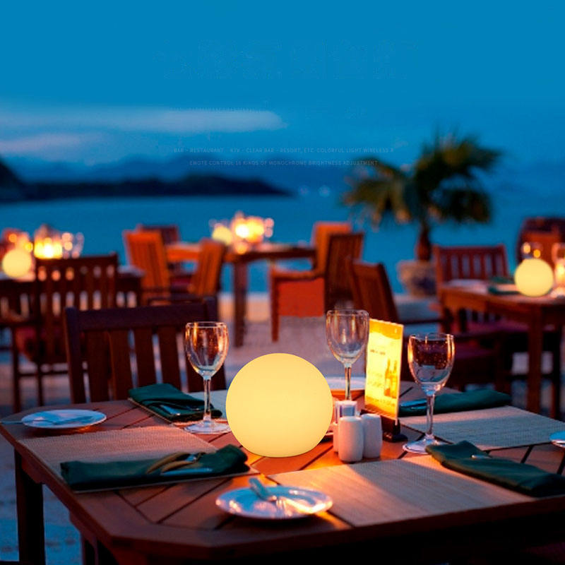 Rechargeable LED Ball Table Lamp | 16 Colour Modes With Remote For Bedroom & Living Room