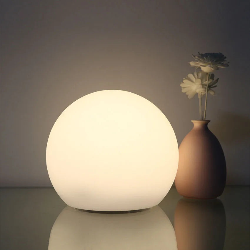 Rechargeable LED Ball Table Lamp | 16 Colour Modes With Remote For Bedroom & Living Room