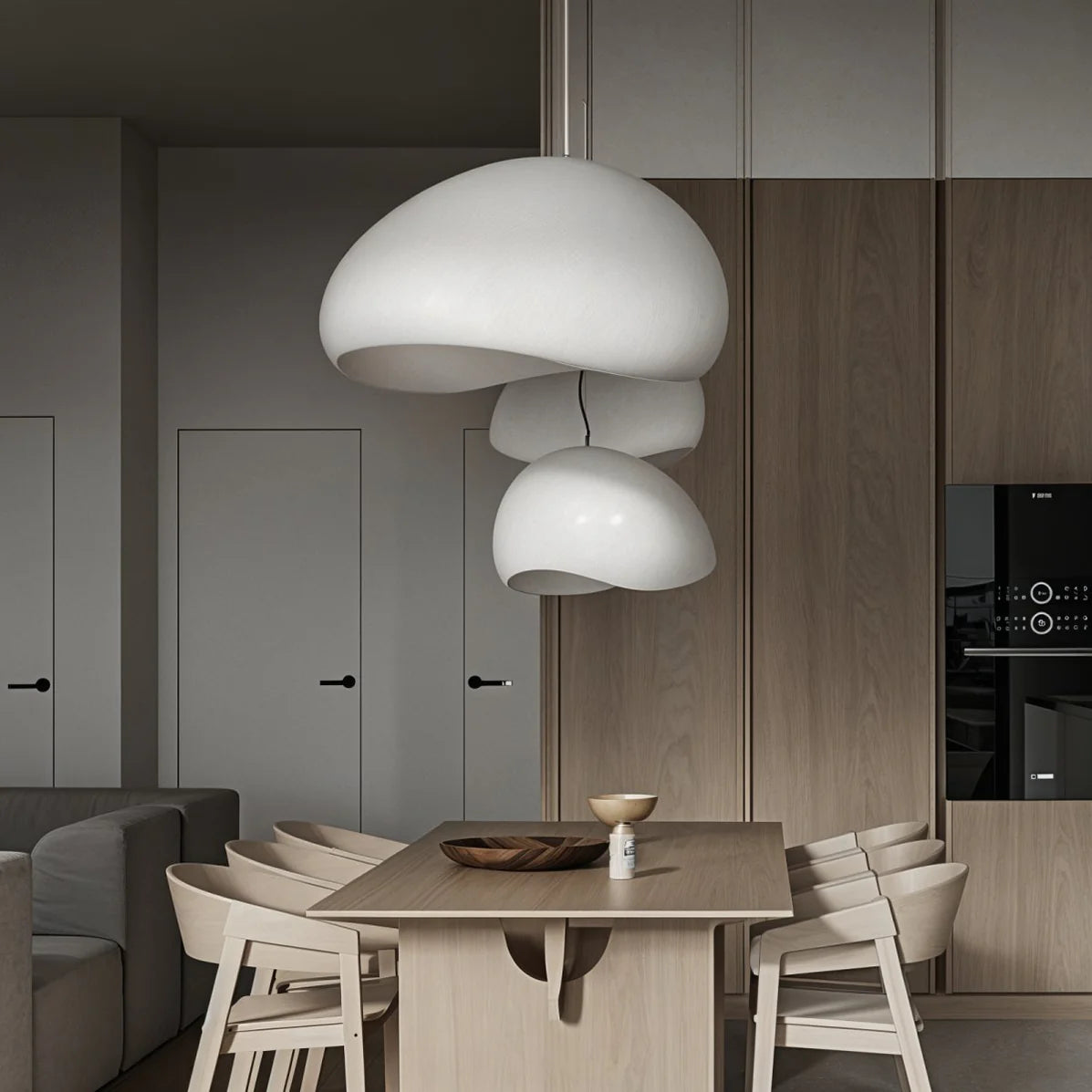 Scandinavian Pendant Light | Organic Cloud Design