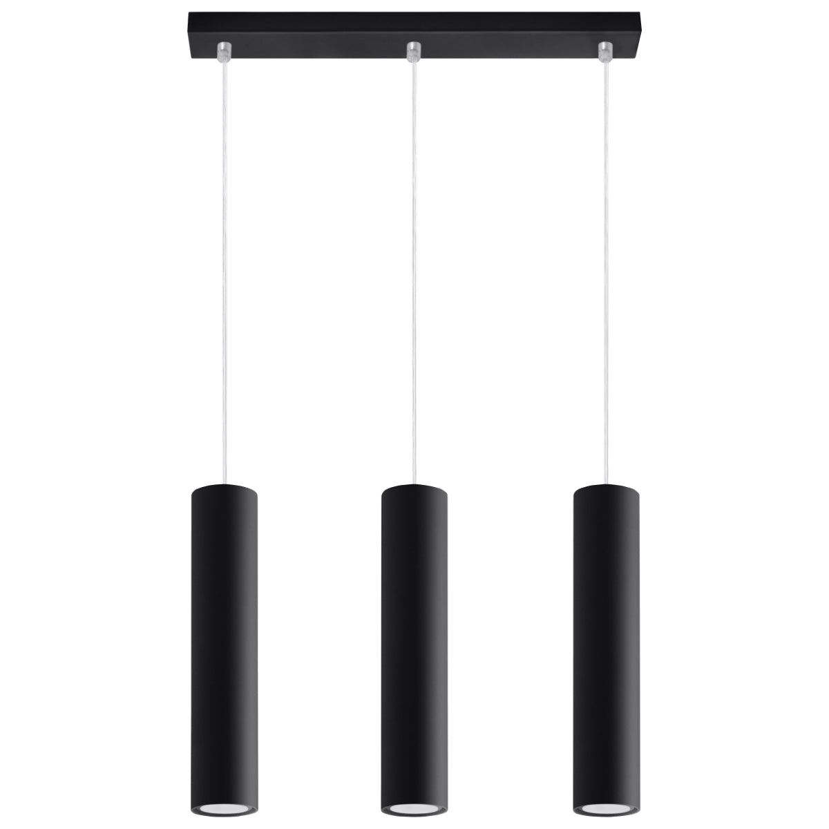 Cylinder Pendant Light | 3 Light Adjustable GU10 Pendant For Kitchen Island And Dining