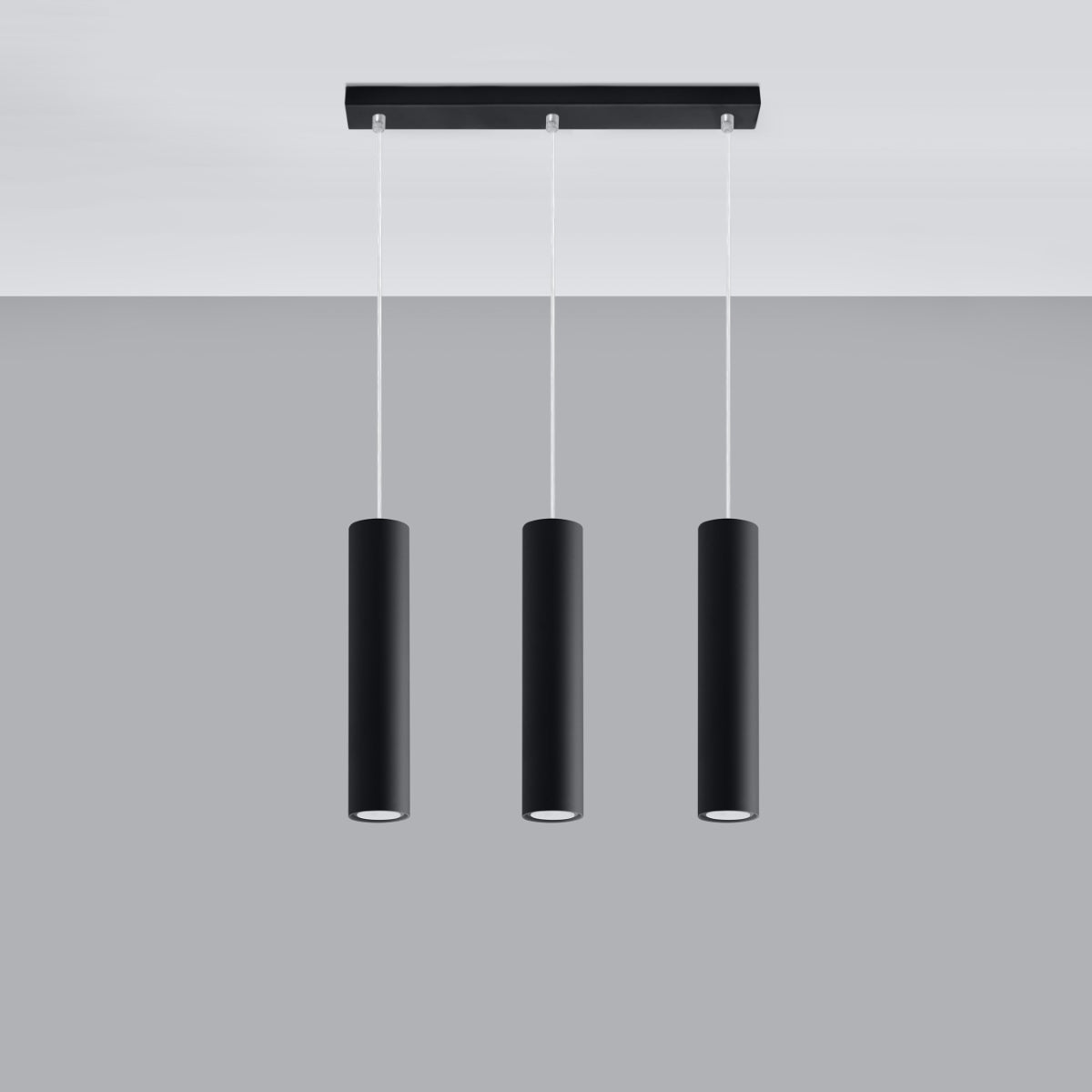 Cylinder Pendant Light | 3 Light Adjustable GU10 Pendant For Kitchen Island And Dining