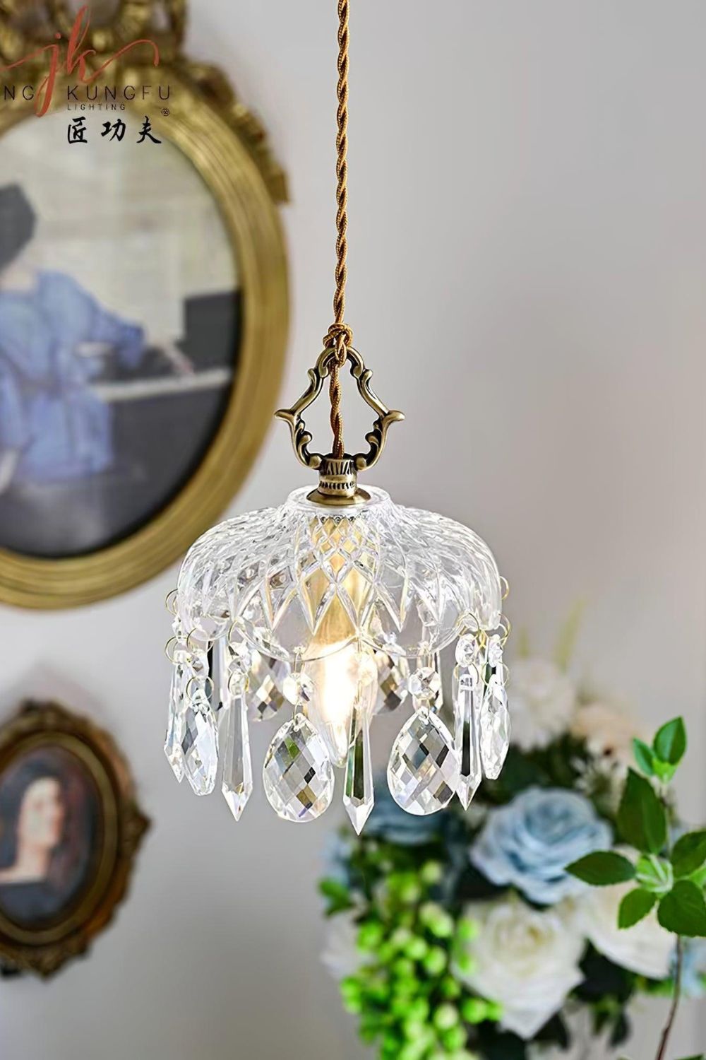 Vintage Chandelier Pendant Light | Dining Table Kitchen Hallway