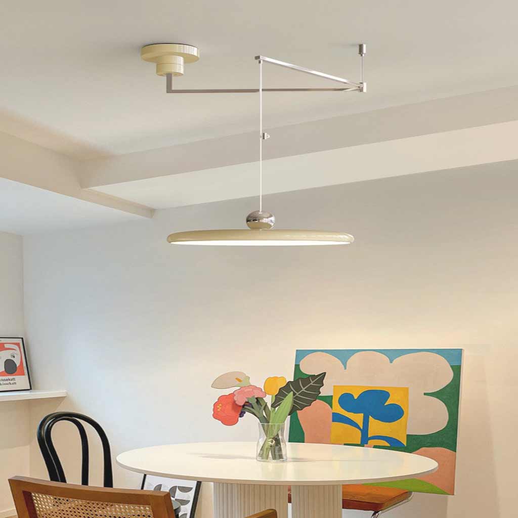 Adjustable Arm Pendant Light | Dimmable Ceiling Lighting