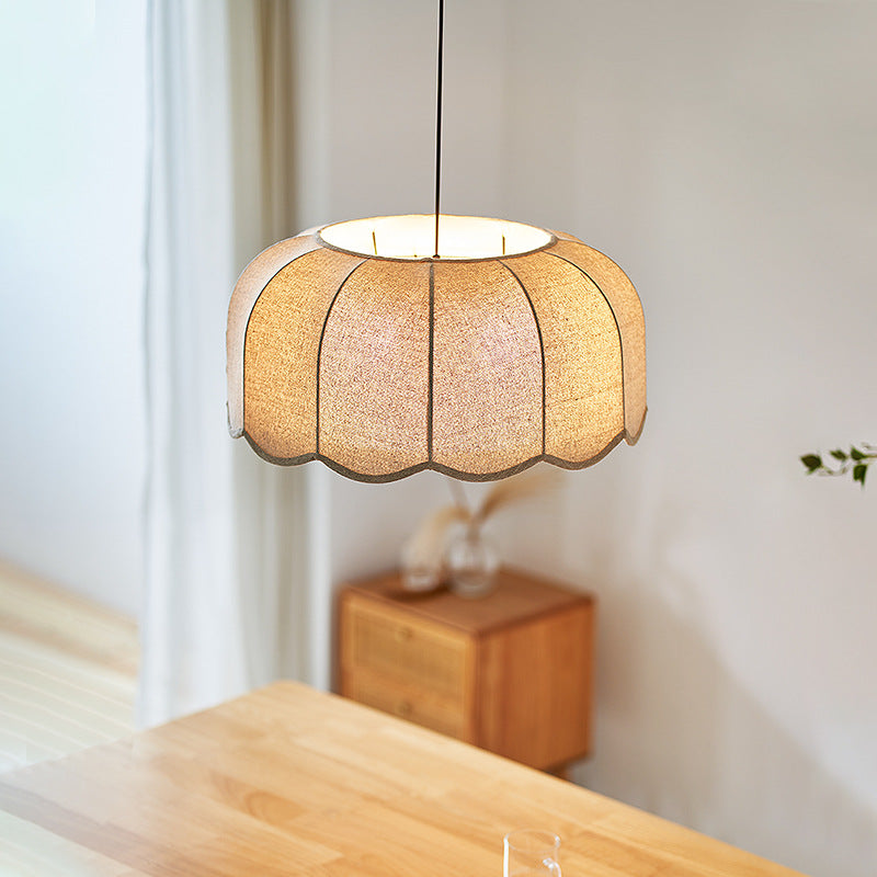 Scalloped Pendant Light | Warm Ambient Lighting