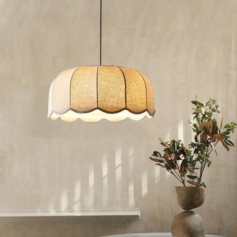 Scalloped Pendant Light | Warm Ambient Lighting